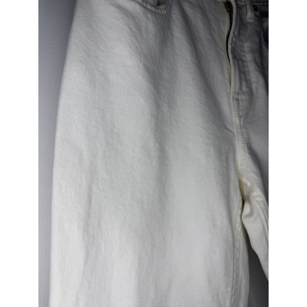 Everlane High Rise Straight Jean in White Size 26 Ankle Some wash wear shown - Picture 5 of 8